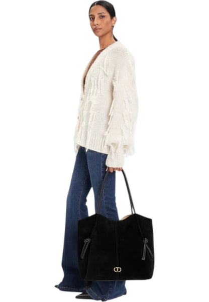 Borsa A Spalla Donna Twinset Tote In Pelle Grande Doppio Manico Con Nodo  252TD8350