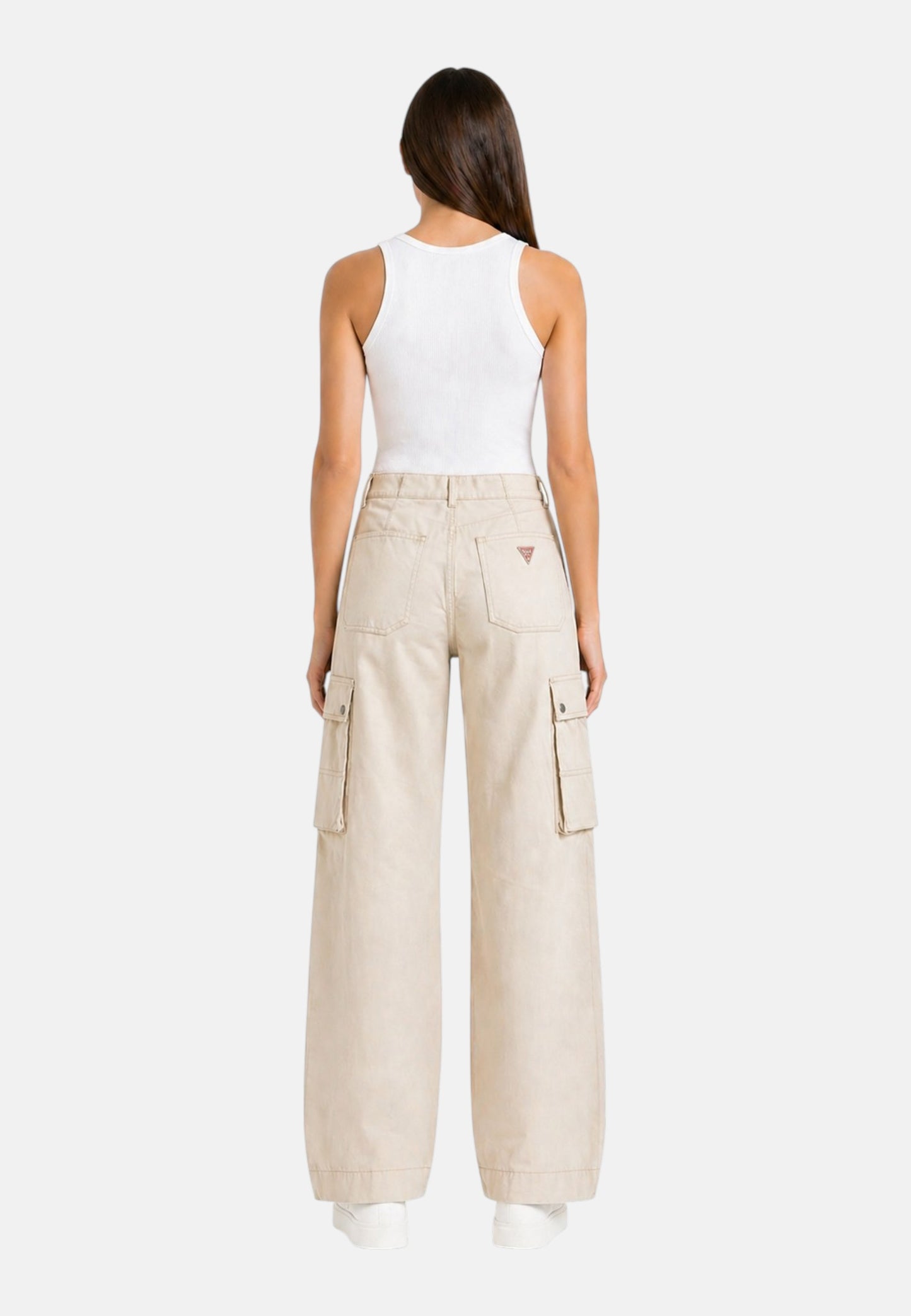 Pantaloni Cargo Donna Guess  Baggy W6GB16W1888