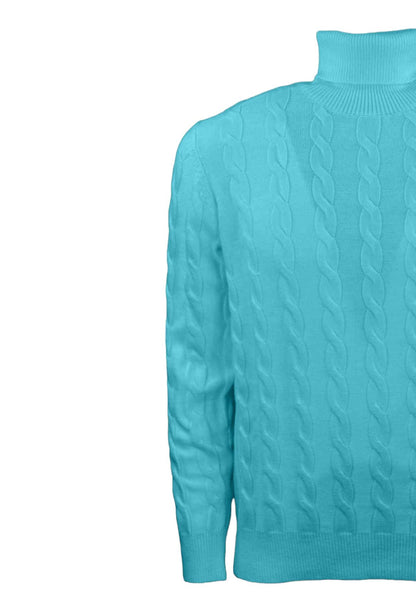 Maglione Collo Alto Uomo Cashmere Company Dolcevita Trecce F.7 IU204715