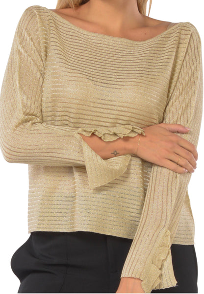 Maglia Scollo A Barca Donna Liu Jo   CF5103MS015