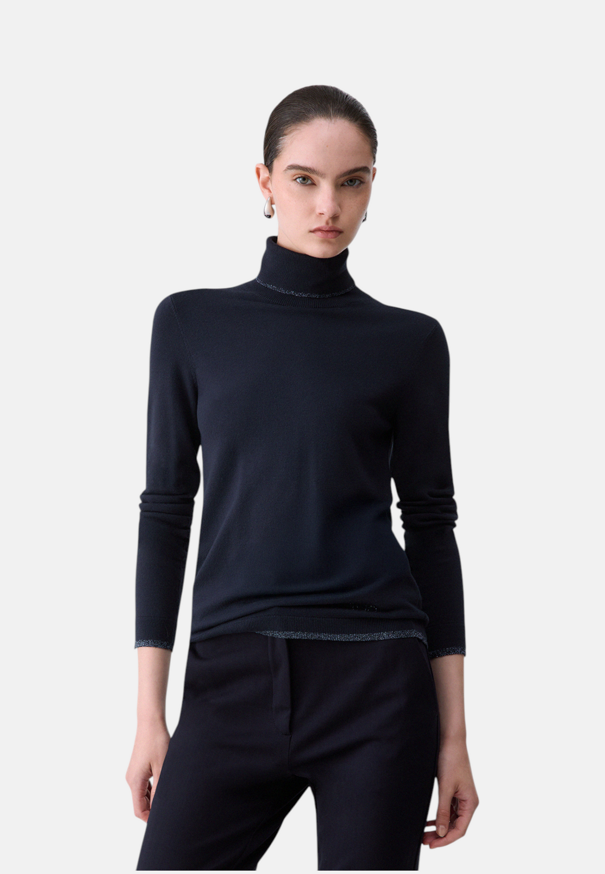 Maglione Collo Alto Donna Liu Jo Basic Fit  WF6013MS49I