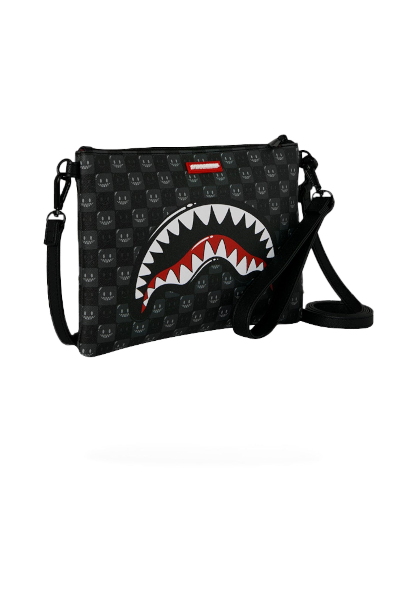 Borsa A Tracolla Unisex Sprayground  Sharks In Paris Wtf Bubbly Black Check 910B9318NSZ