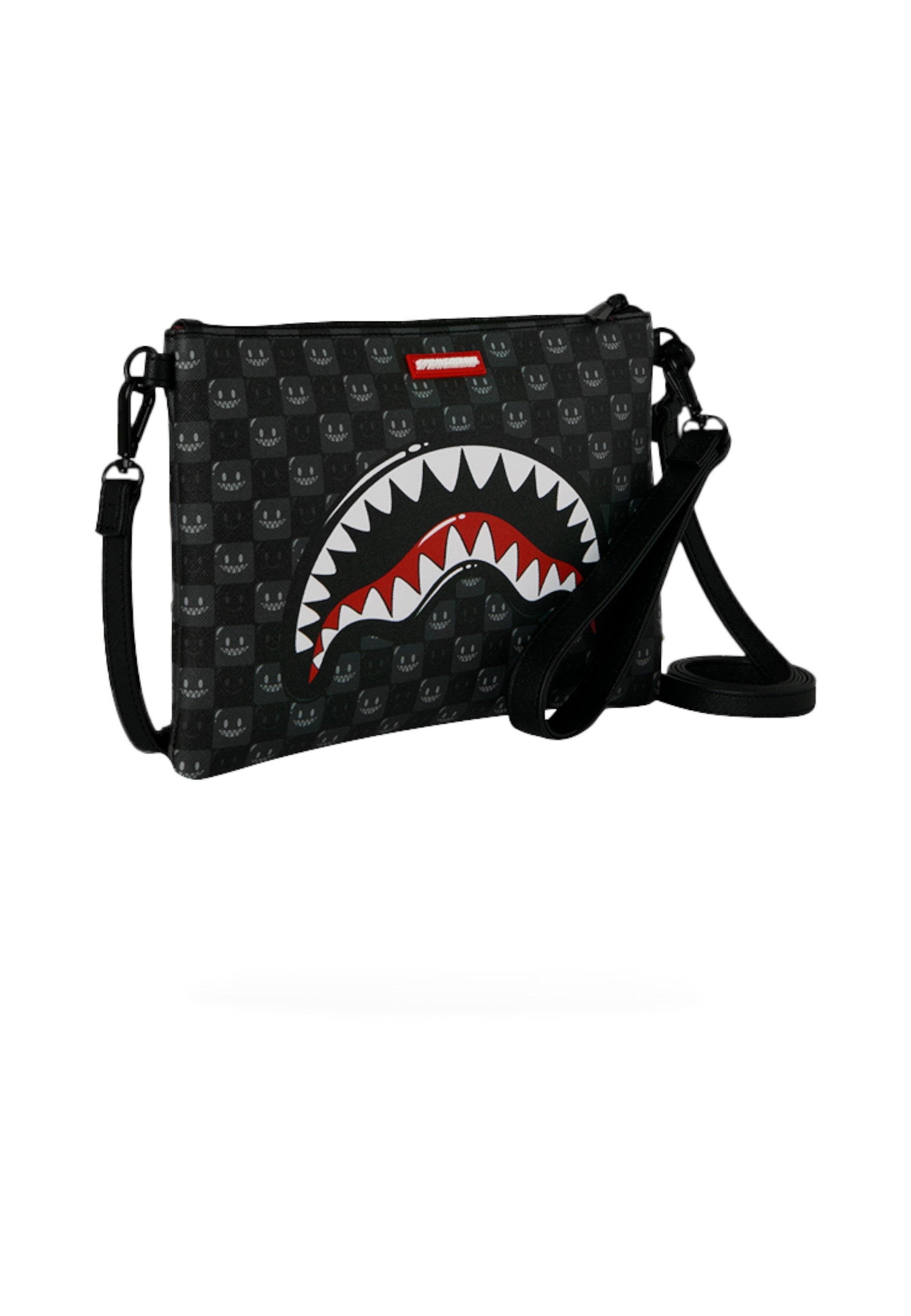Borsa A Tracolla Unisex Sprayground  Sharks In Paris Wtf Bubbly Black Check 910B9318NSZ
