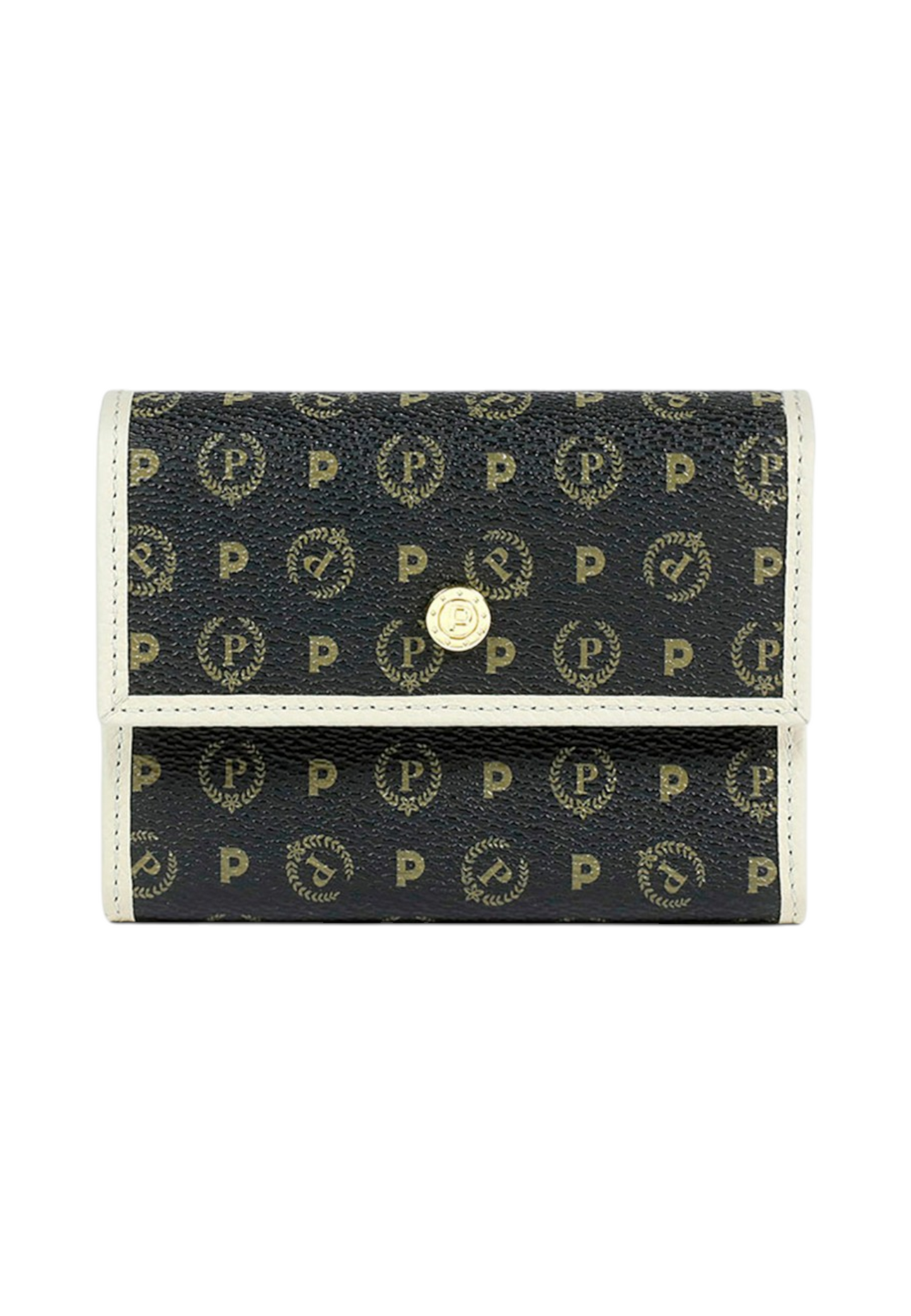 Portafoglio Con Patta Donna Pollini Piccolo Heritage Nero TE9006PP04Q11