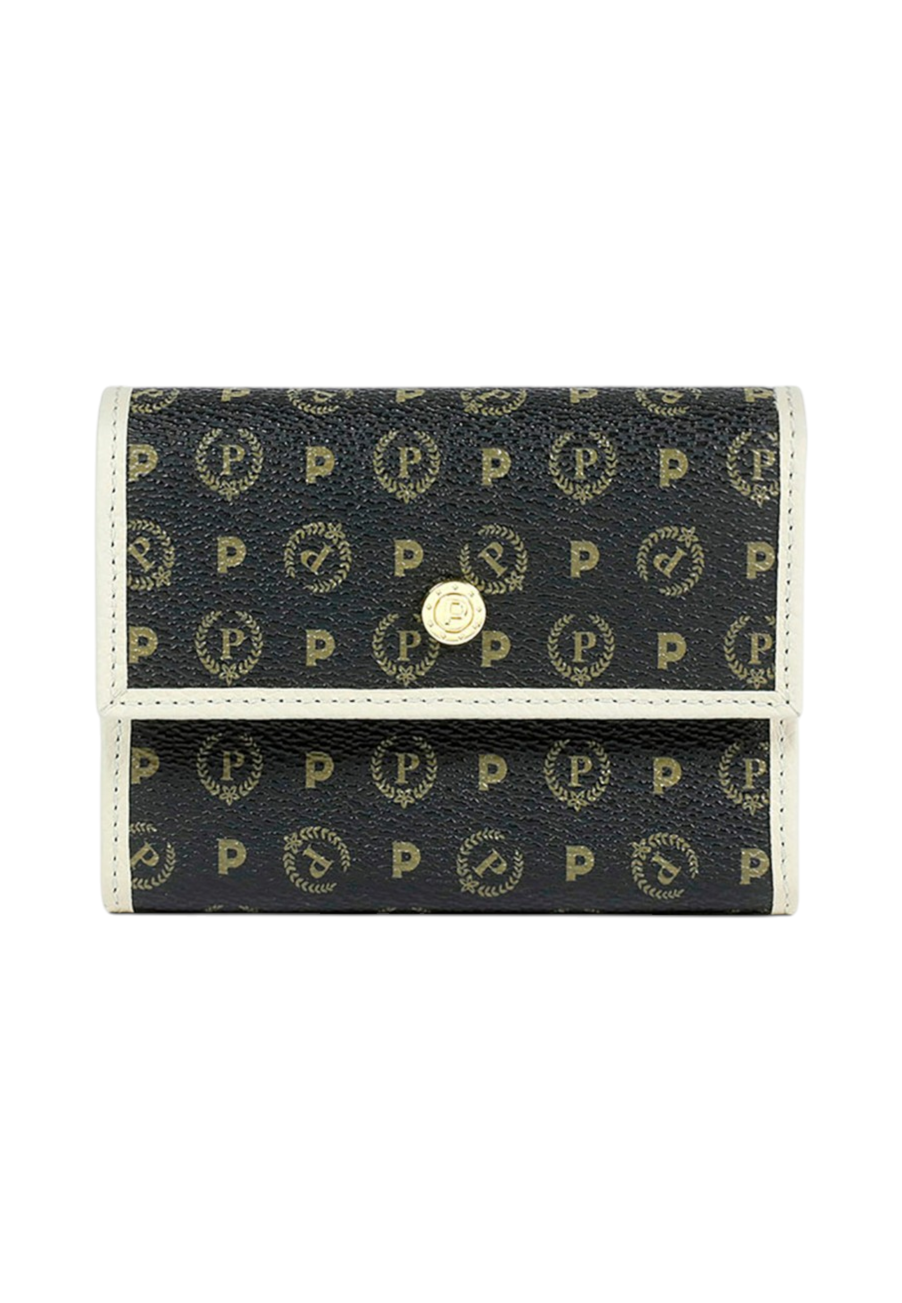 Portafoglio Con Patta Donna Pollini Piccolo Heritage Nero TE9006PP04Q11