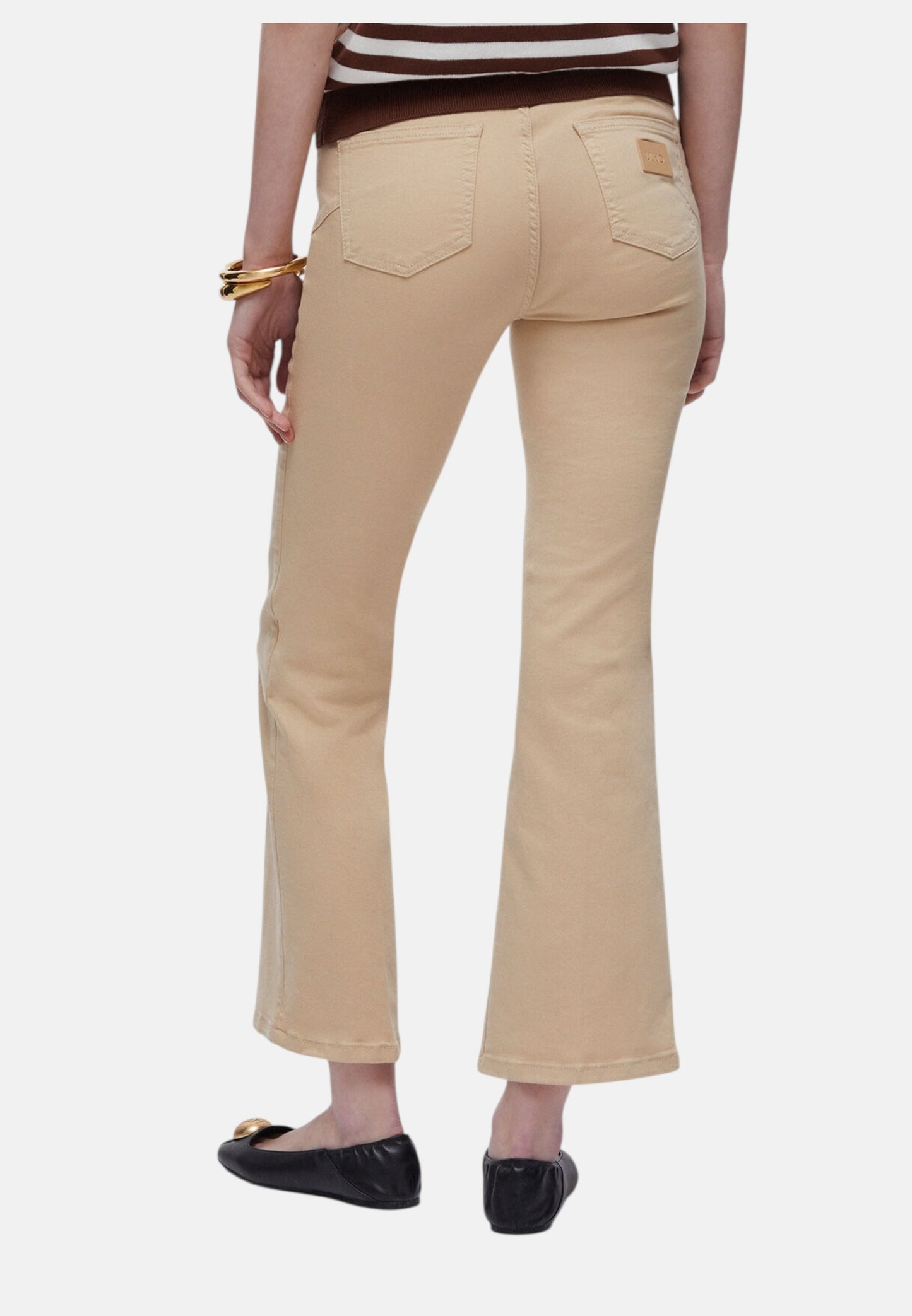 Pantaloni Flare Fit Donna Liu Jo Cropped Vita Alta Princess WA6256T367A