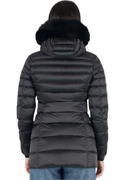 Piumino Lungo Donna Refrigiwear Con Cappuccio In Pelliccia Long Mead Fur Jacket 25AIW98118RA0035