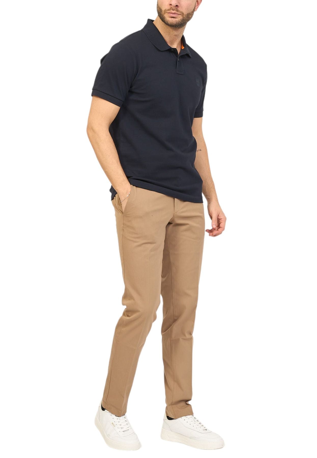 Polo Manica Corta Uomo Boss Con Toppa Con Logo Passenger 50507803