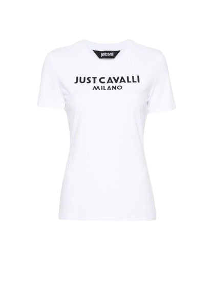 T-Shirt Manica Corta Donna Just Cavalli  Logo New 76PAHE13CJ112