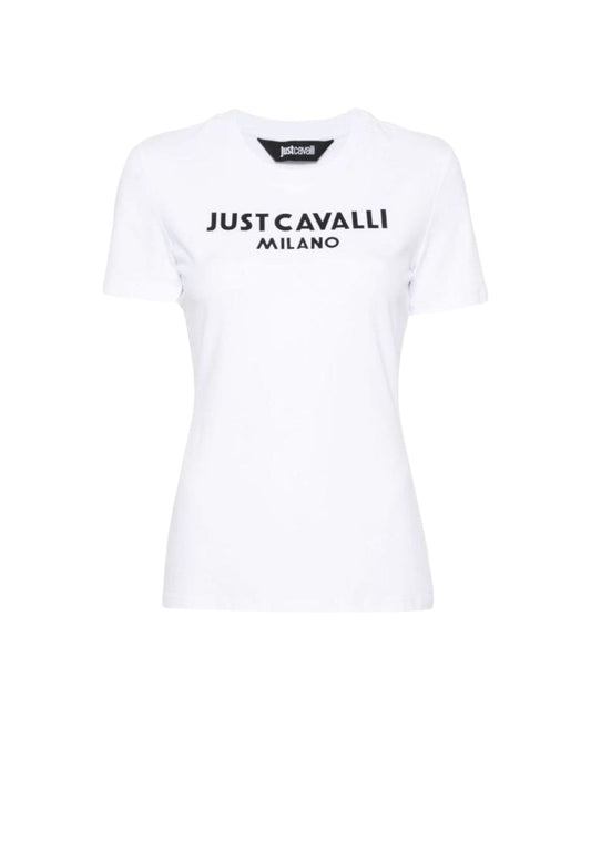 T-Shirt Manica Corta Donna Just Cavalli  Logo New 76PAHE13CJ112