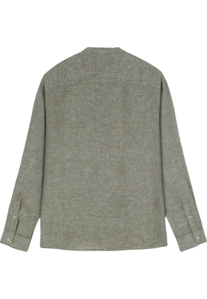 Camicia Manica lunga Uomo Gas Regular Fit Flamed Linen Collo Coreana Misao/R 151387101029