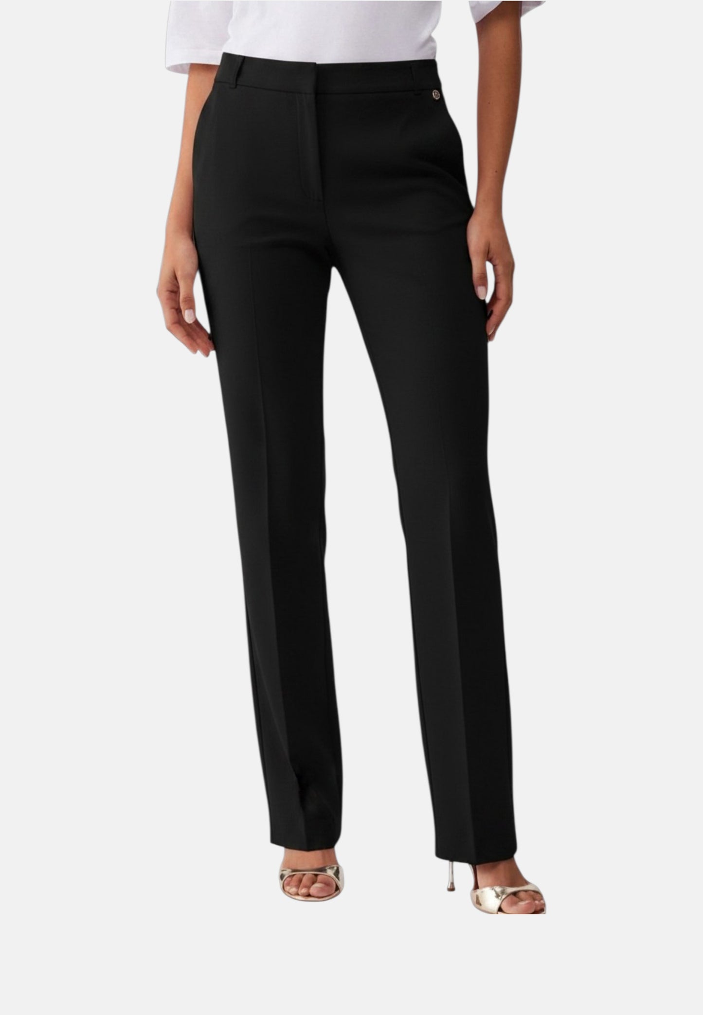 Pantaloni Wide Leg Donna Liu Jo In Tessuto Tecnico Stretch Eco Line CA6005T2200