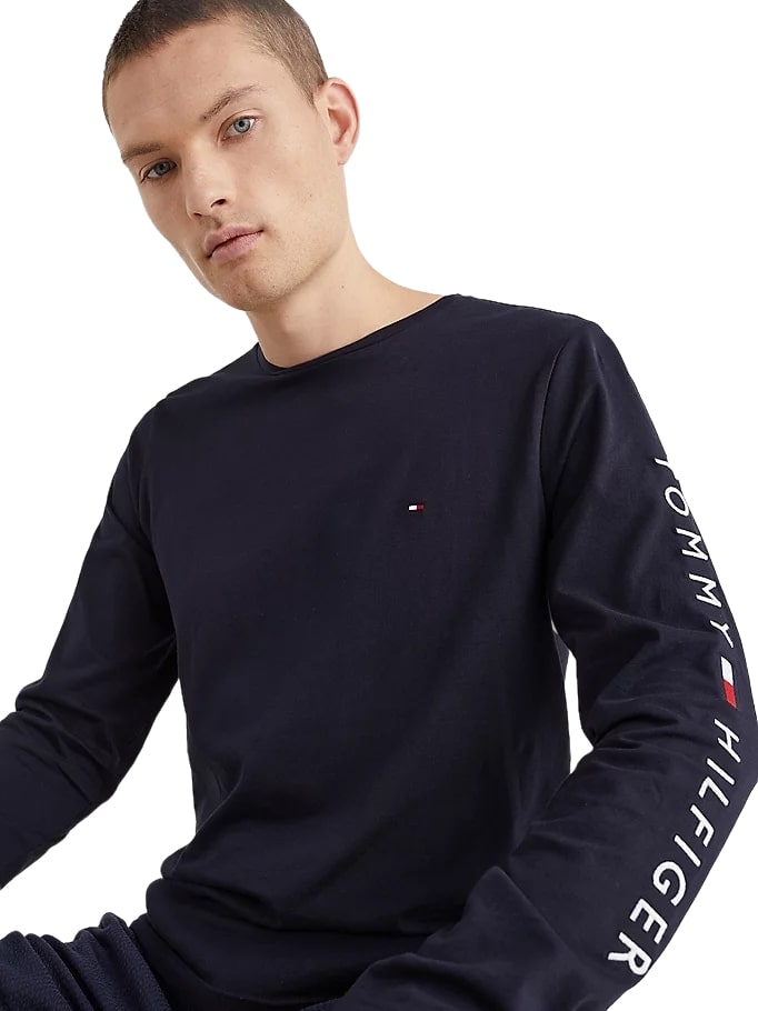 T-Shirt Manica lunga Uomo Tommy Hilfiger  Tommy Logo MW0MW09096