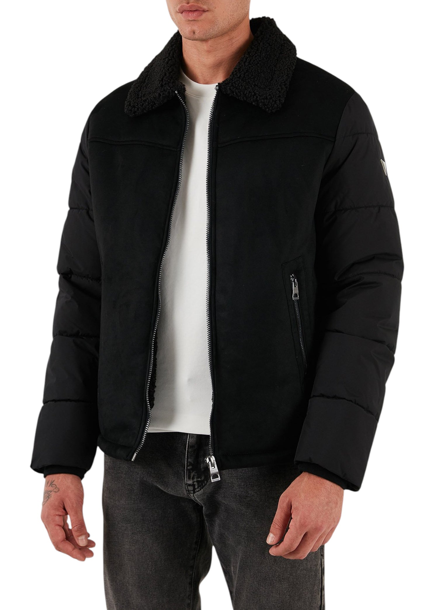 Piumino  Uomo Guess  Shearling Puffa M5BL79W2292
