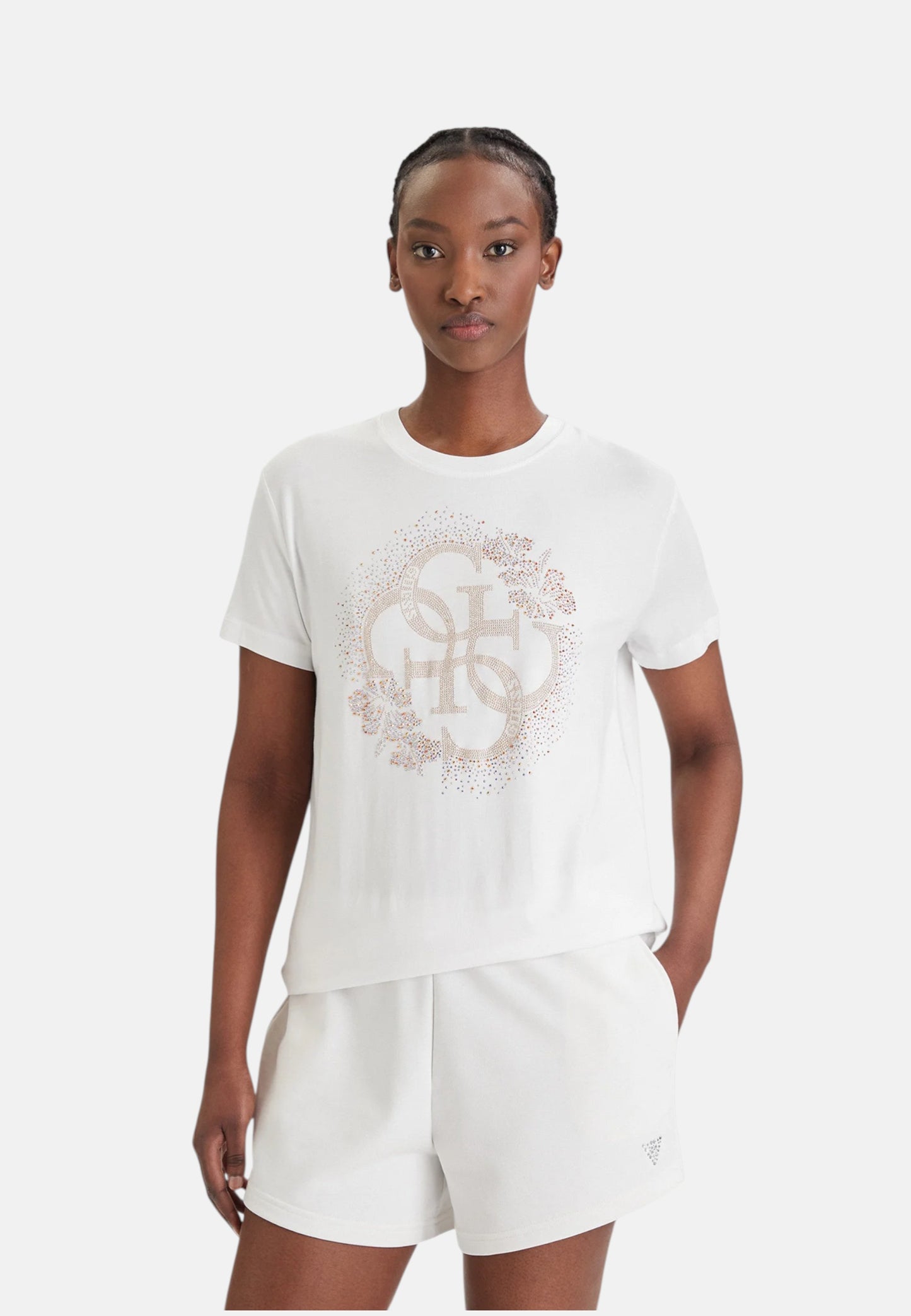 T-Shirt Manica Corta Donna Guess  Corinne E6GI01K68D2