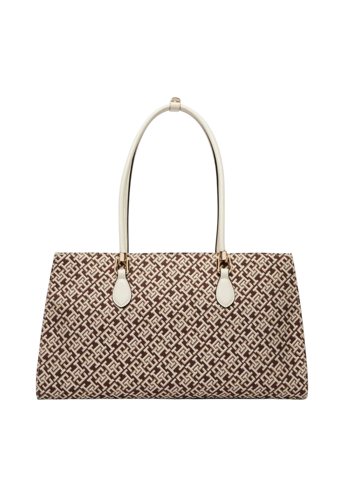 Borsa A Spalla Donna Tommy Hilfiger Satchel Jacquard Th Grace AW0AW18754
