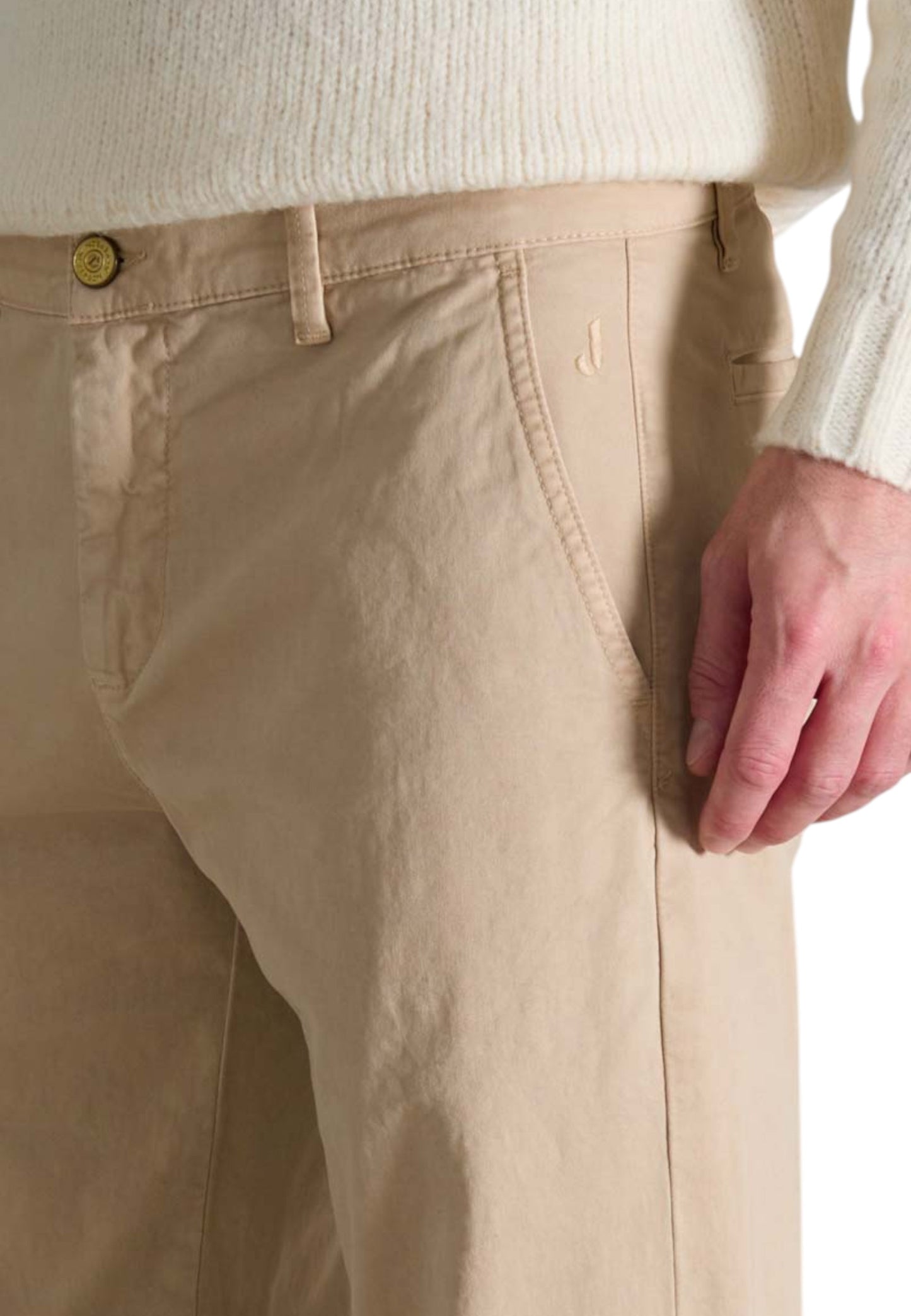 Pantaloni Chino Uomo Jeckerson Patch Slim Fit  JKUPA077CJ404