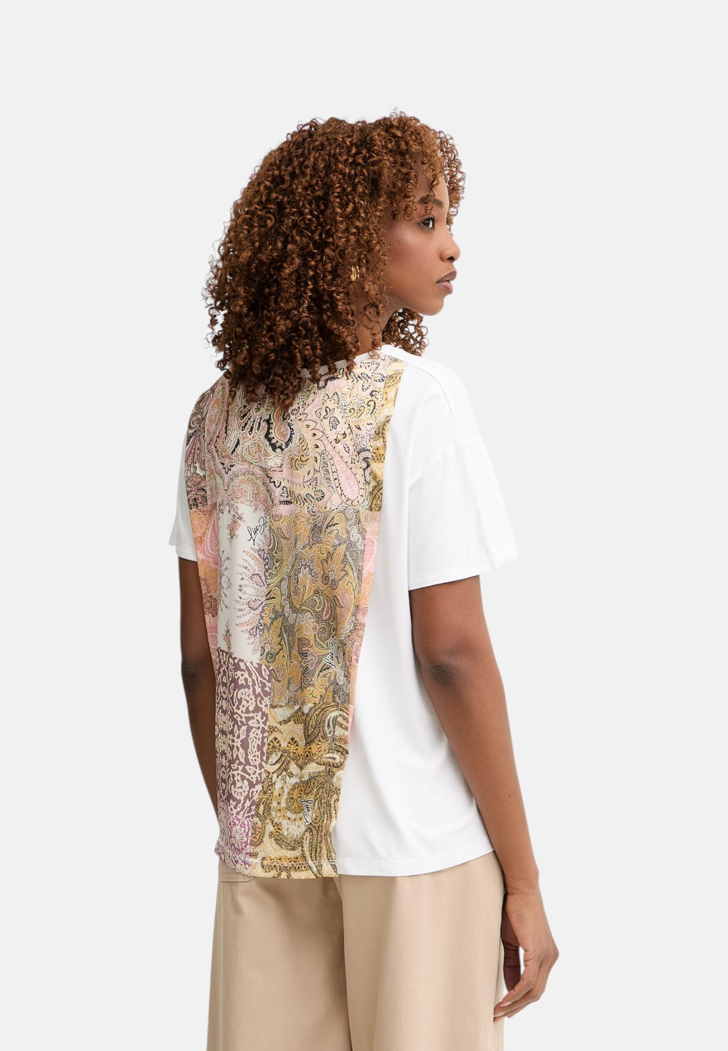 T-Shirt Manica Corta Donna Liu Jo LJ Cachemire Sunset Eco Line VA6164JS360