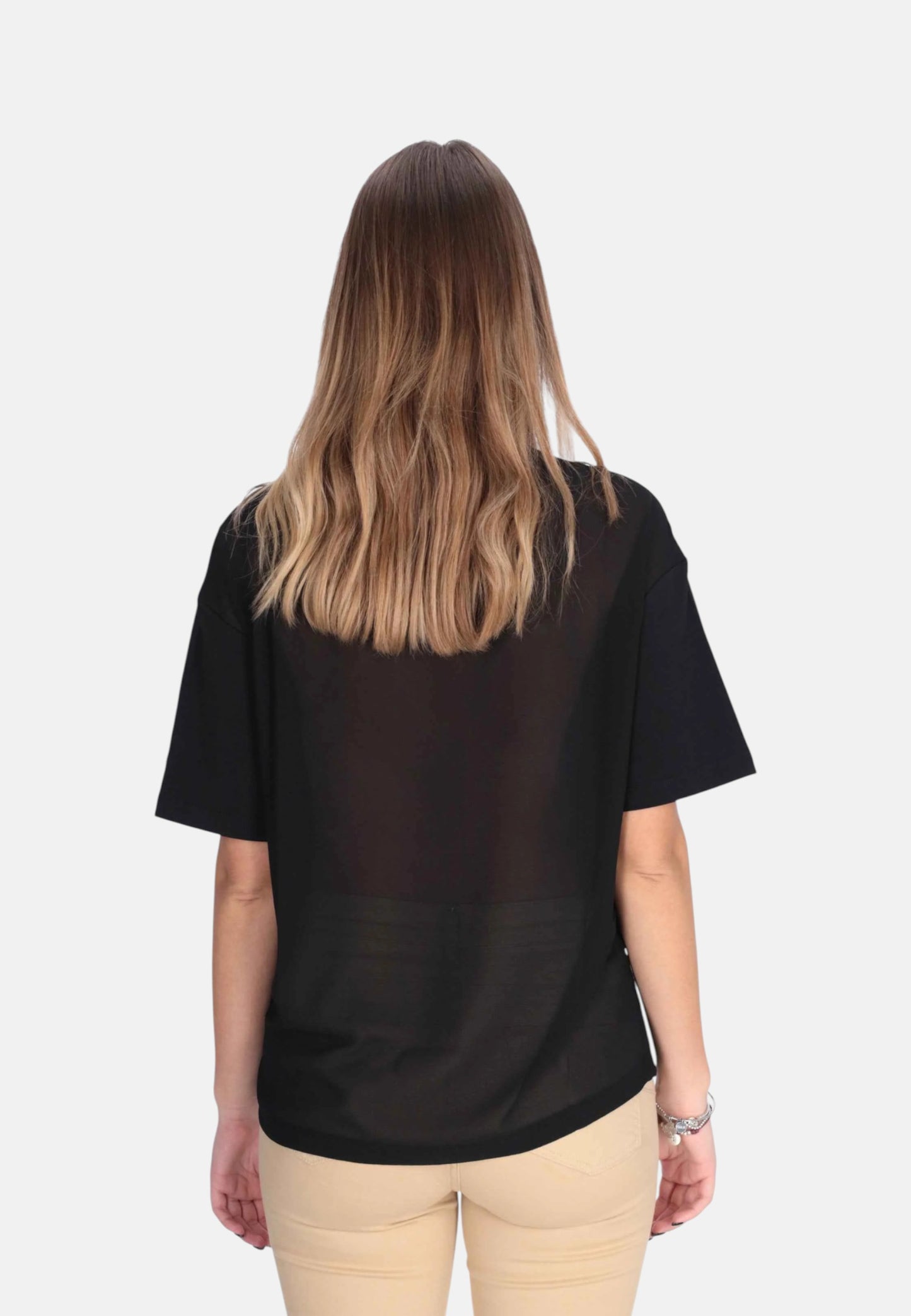 T-Shirt Manica Corta Donna Liu Jo Con Collana  CA6361J0088