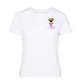 T-Shirt Manica Corta Donna Mc2 Saint Barth Sb Espresso Martini Beads Emb Emilie EMI0001