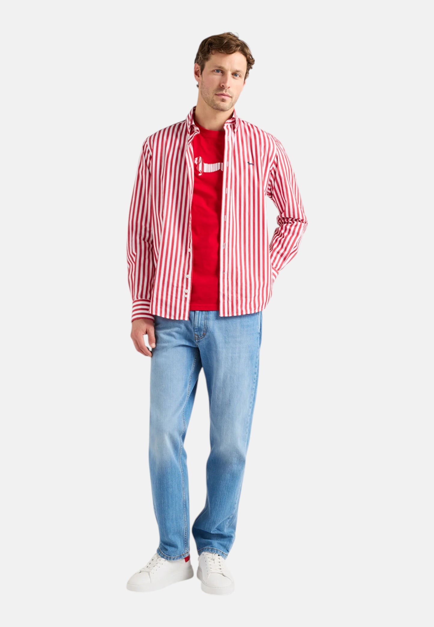 Camicia Manica lunga Uomo Harmont & Blaine "Righe ""Sorbetto"""  CRQ001013683B