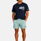 T-Shirt Manica Corta Uomo Mc2 Saint Barth Stampa/Ricamo Fronte E Retro Cpt Dylan Duck Portland PRL0002