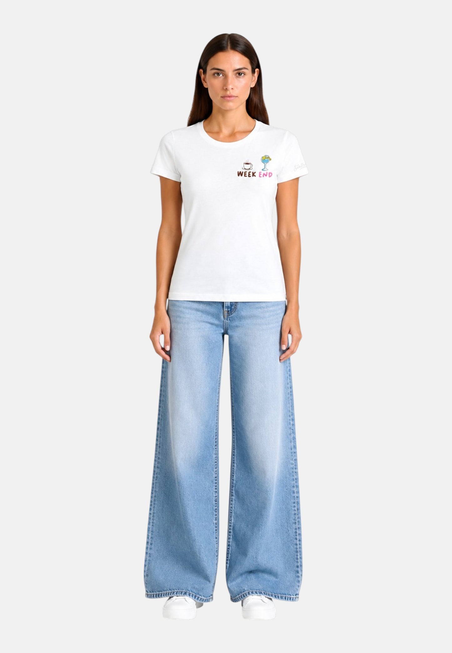 T-Shirt Manica Corta Donna Mc2 Saint Barth Week End Emb Esme ESE0001