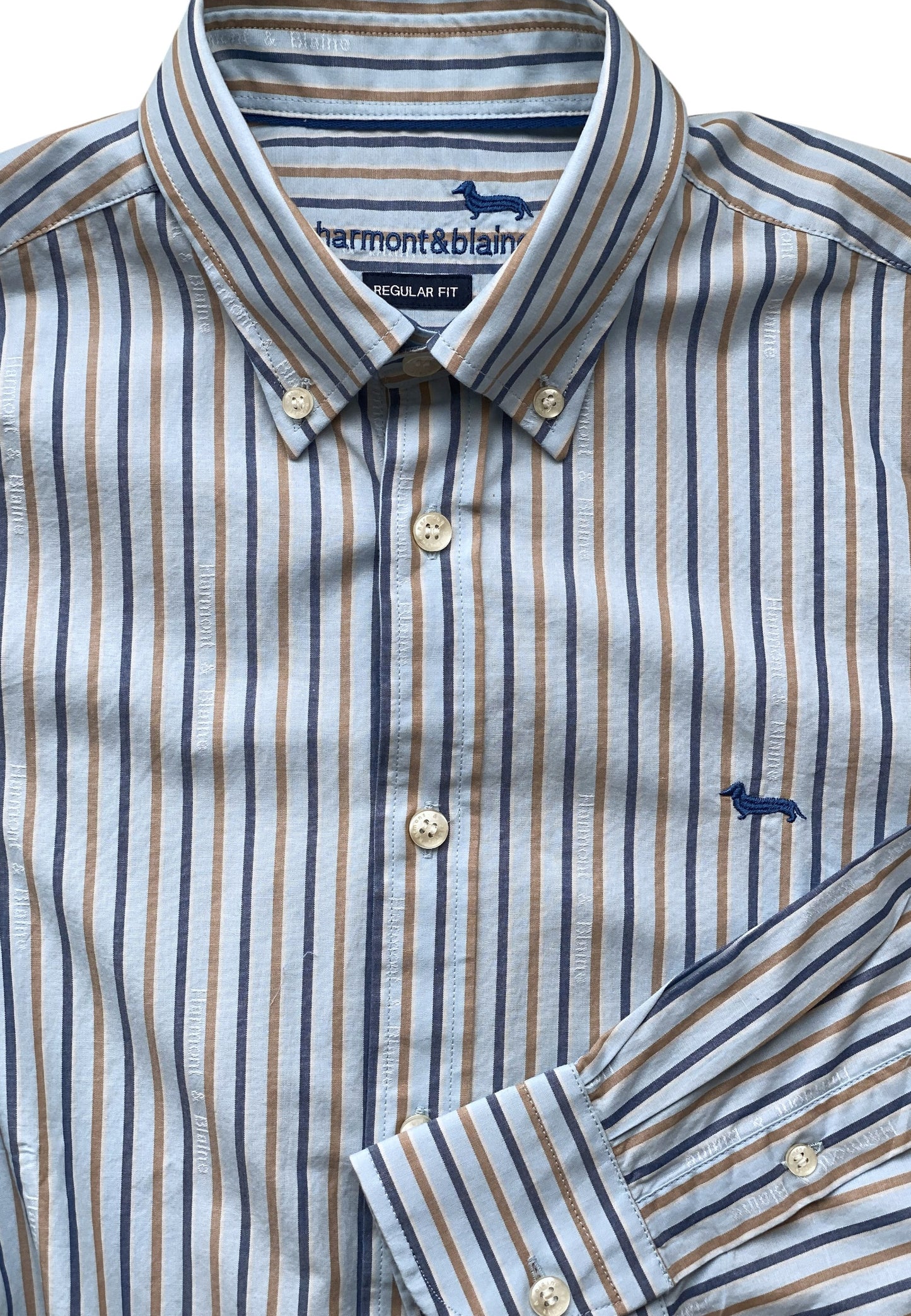 Camicia Manica lunga Uomo Harmont & Blaine Con Pois In Fil Coupe'  CRP001013475M