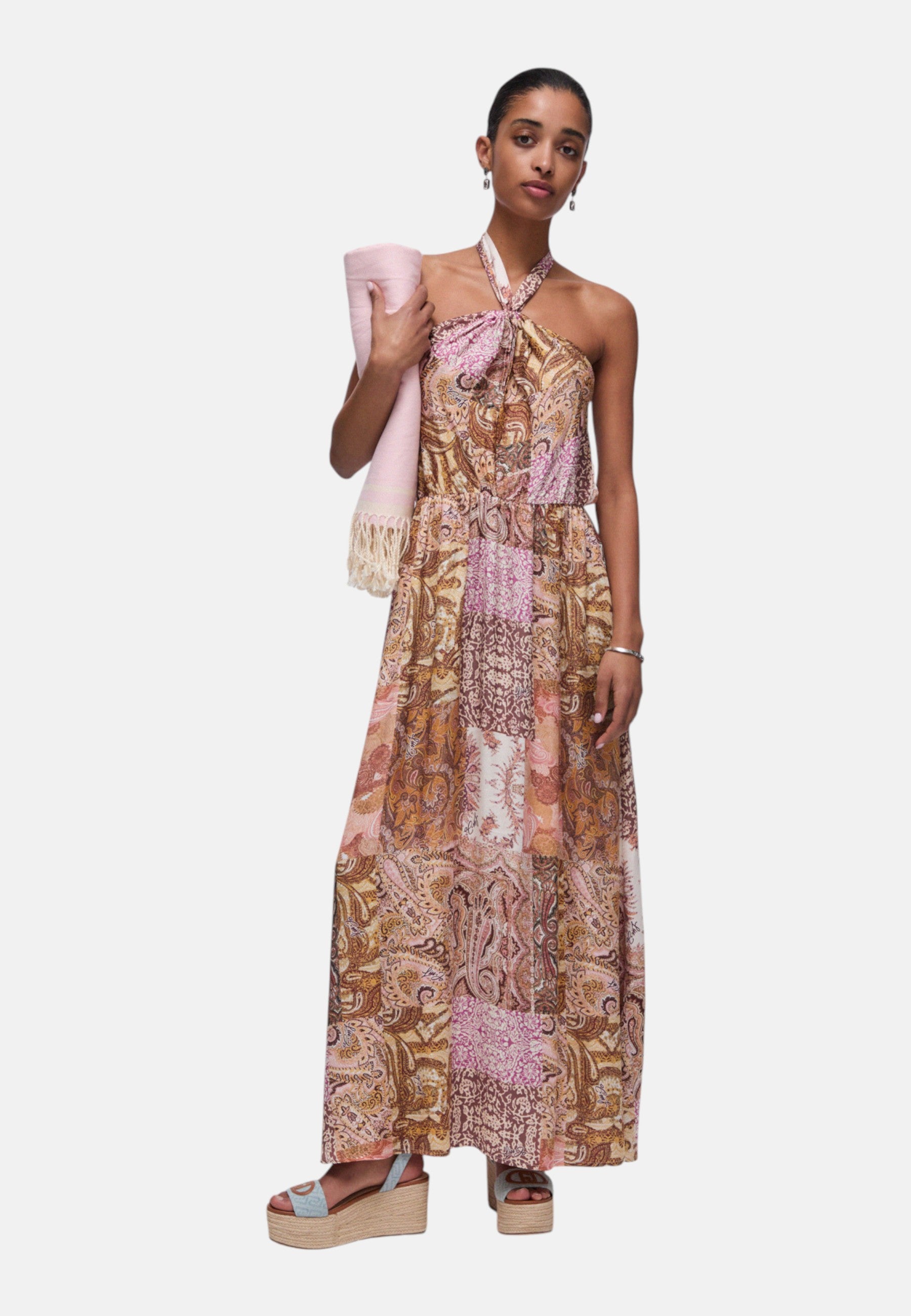 Vestito  Donna Liu Jo Tessuto Navetta Stampa All Over Eco Line VA6070TS124
