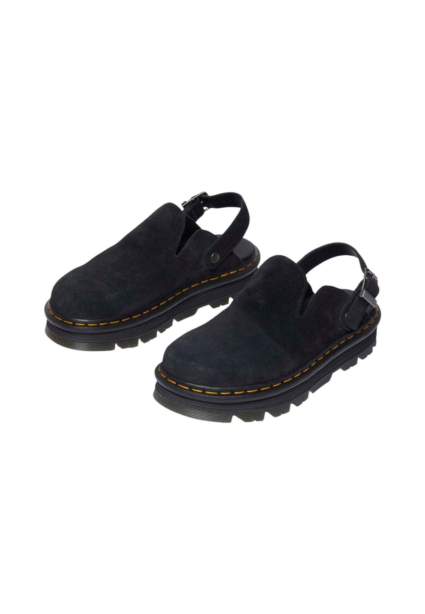 Mules  Donna Dr. Martens Con Fibbia Zebzag Mule Black Eh Suede 31657