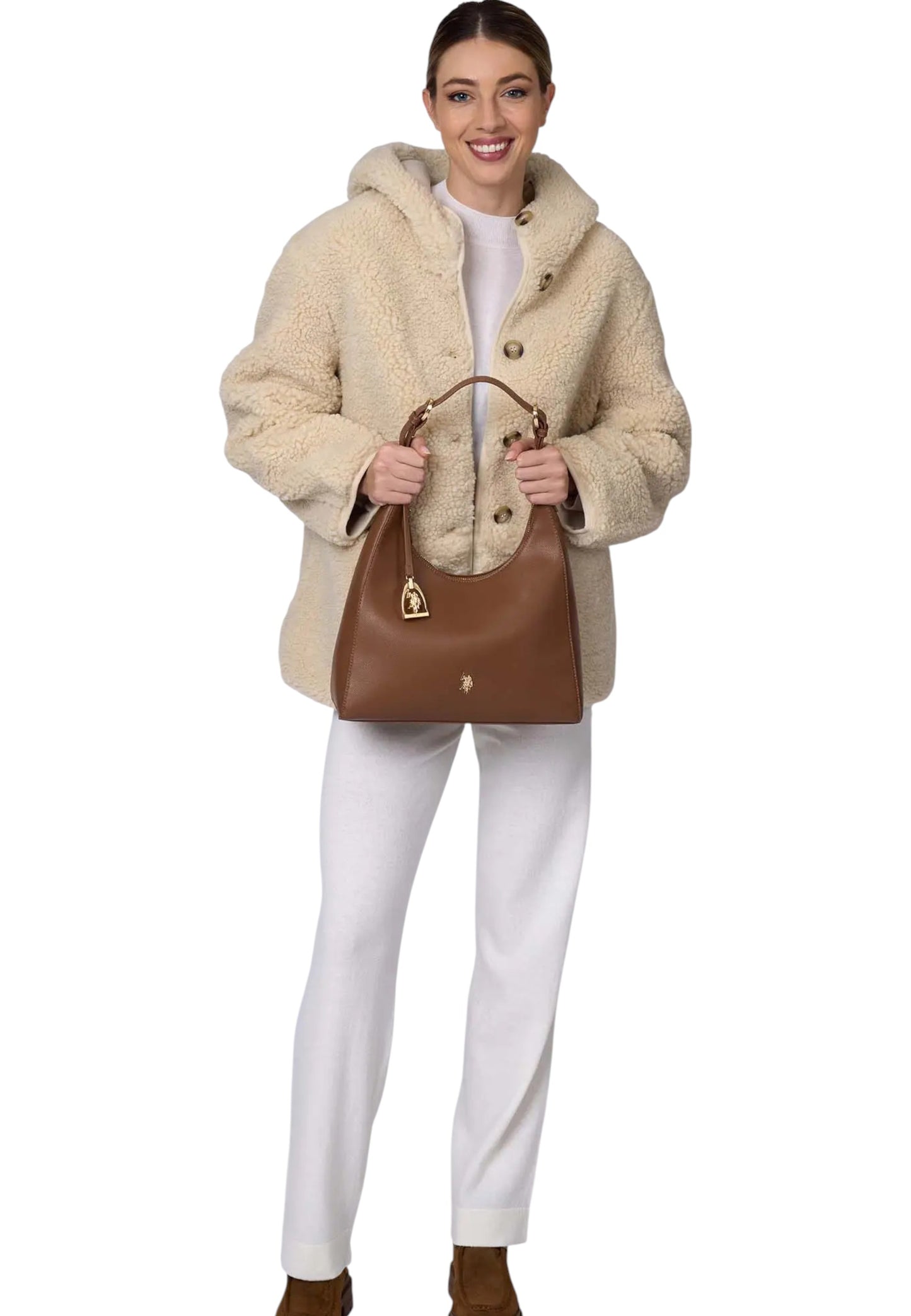 Borsa A Spalla Donna U.S. Polo Assn. Hobo Jones BEUJE8667WVP