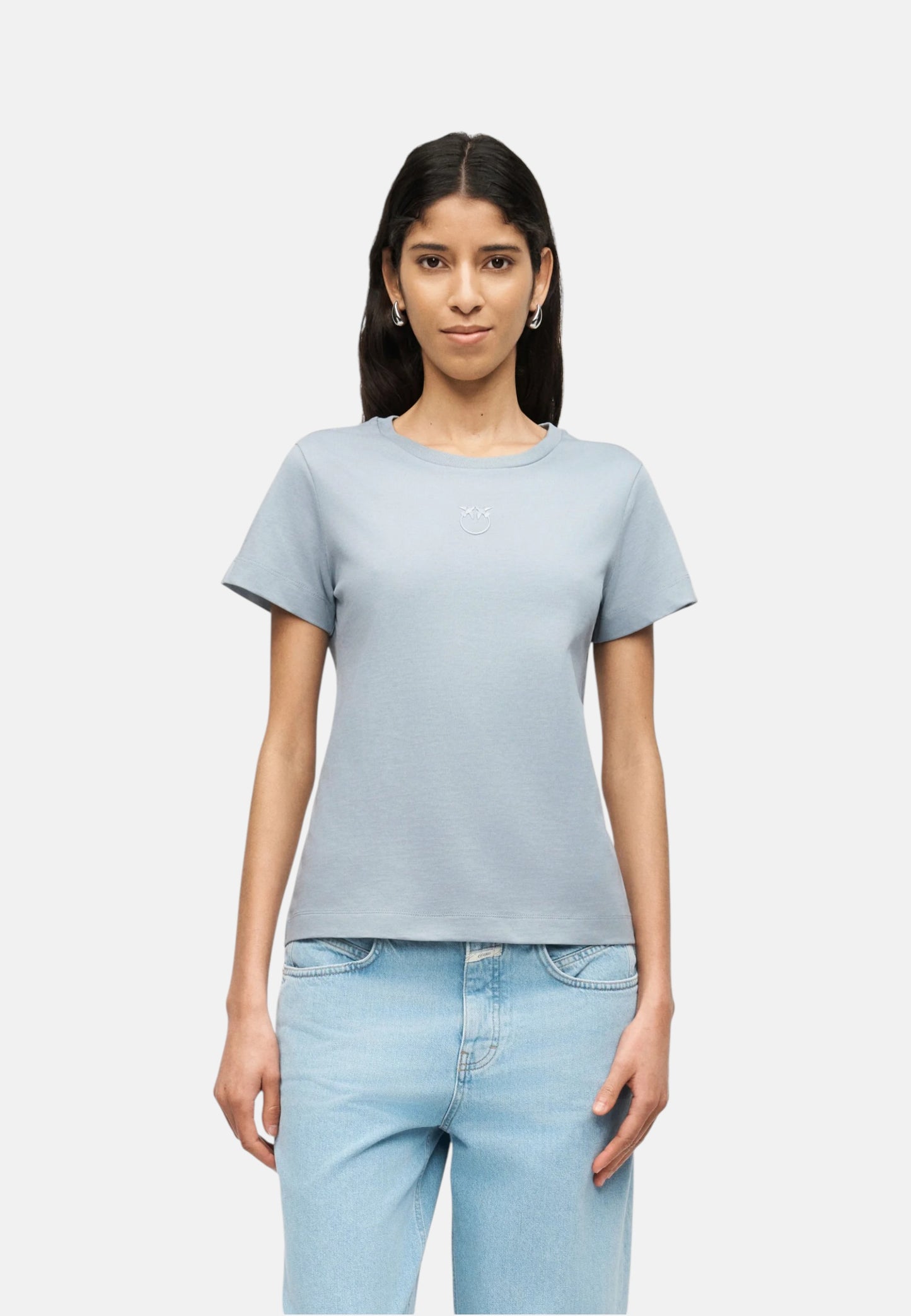 T-Shirt Manica Corta Donna Pinko Con Logo Love Birds Bussolotto 100355A339