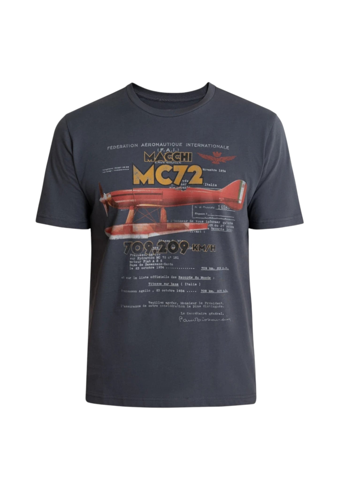 T-Shirt Manica Corta Uomo Aeronautica Militare   232TS2181J607
