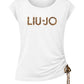 T-Shirt Manica Corta Donna Liu Jo Con Coulisse Stampa All Over Animalier Eco Line VA6047JS360