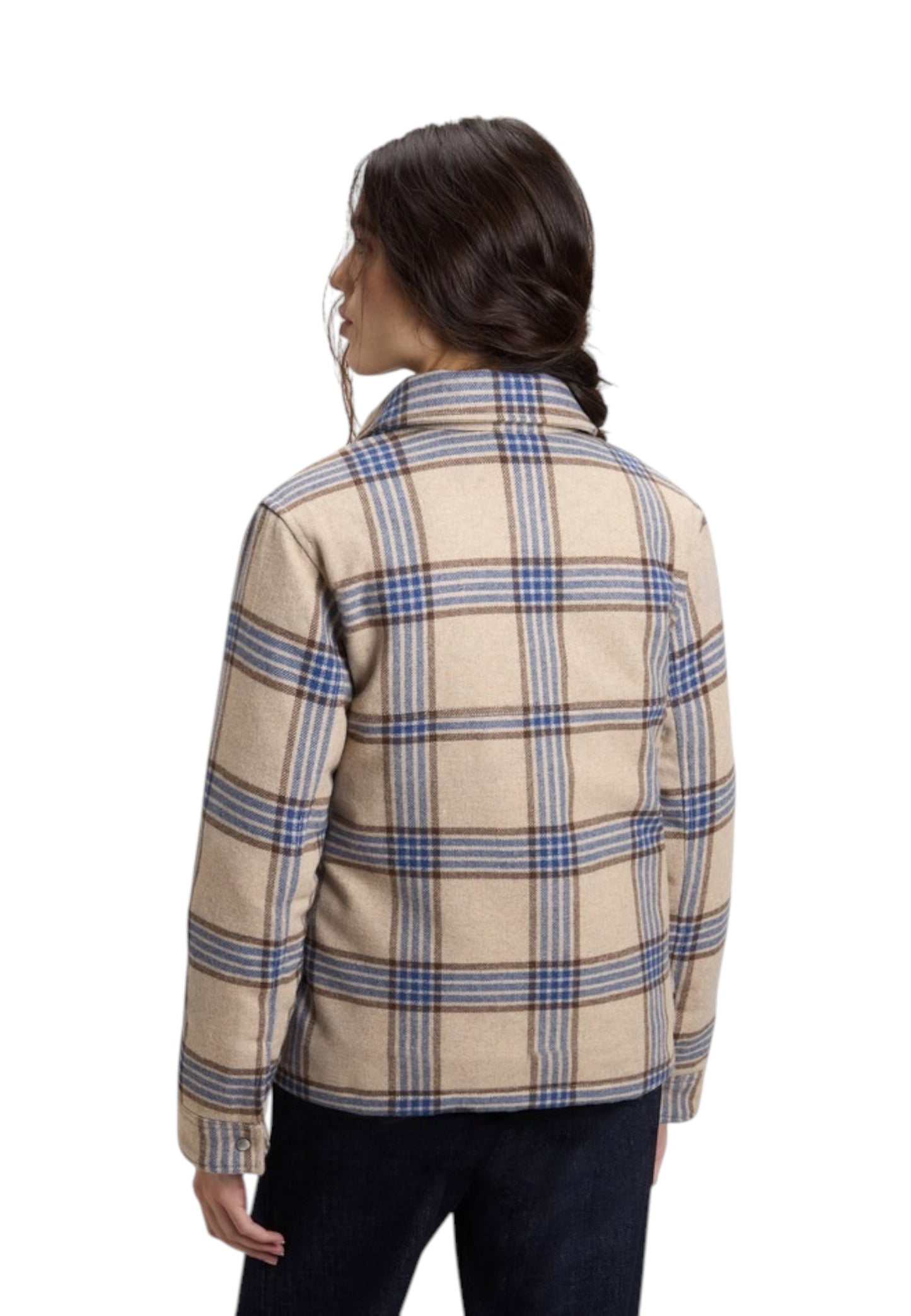 Giacca Invernale Donna Woolrich  Alaskan Wool Overshirt CFWWOS2028FRUT3046
