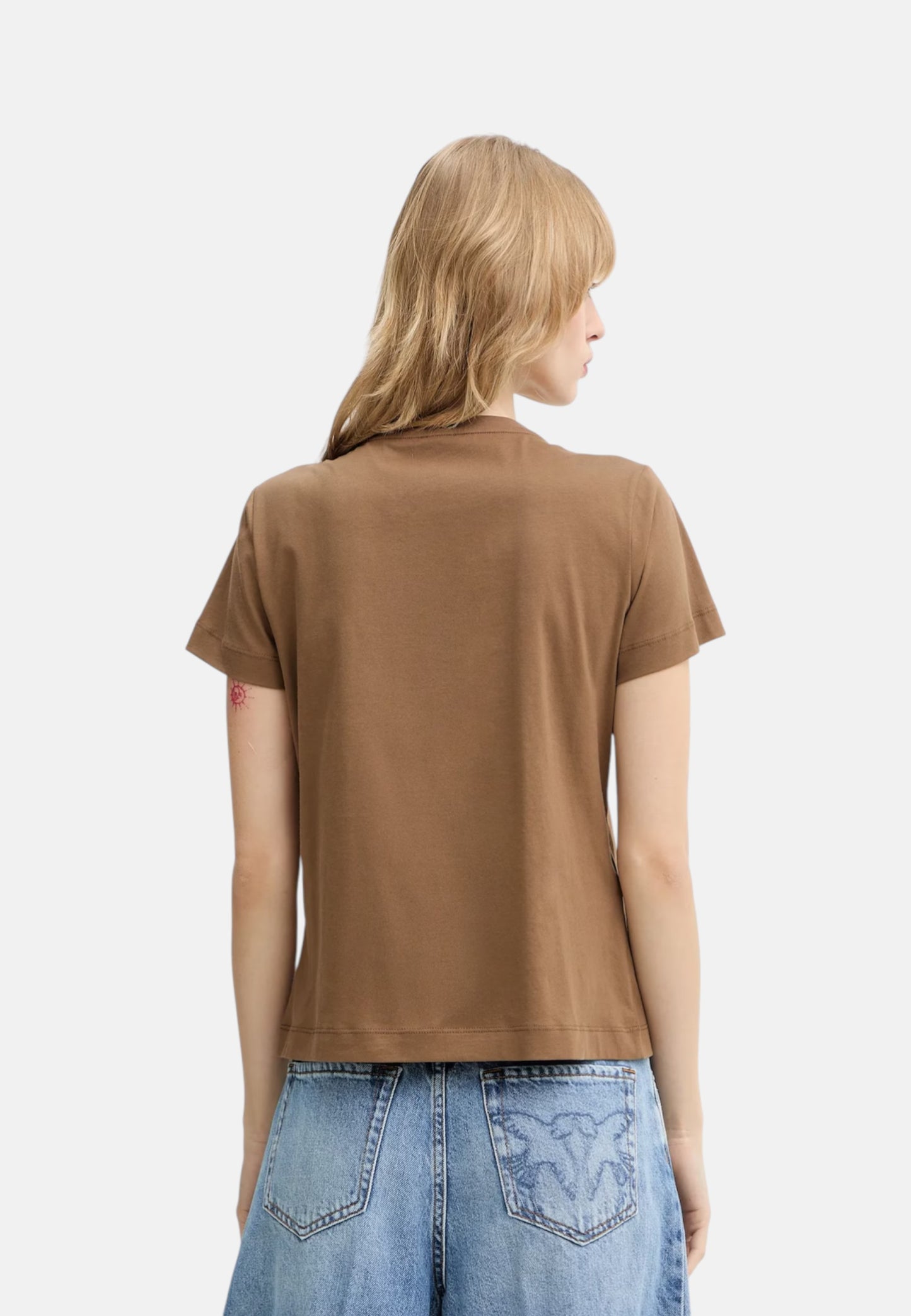 T-Shirt Manica Corta Donna Pinko Con Maxi Logo Ricamo Quentin 100535A33F