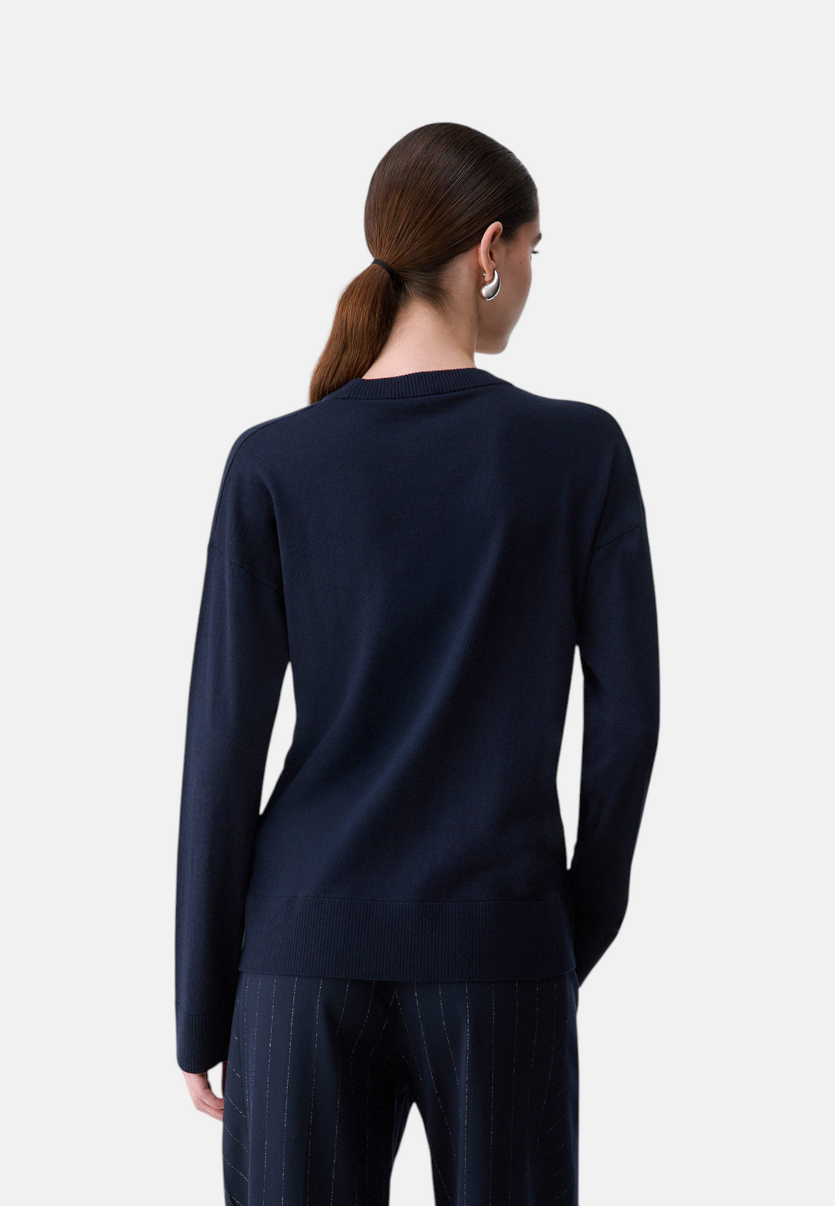 Maglia A Girocollo Donna Liu Jo Con Spacchi Laterali  WF6418MA16R