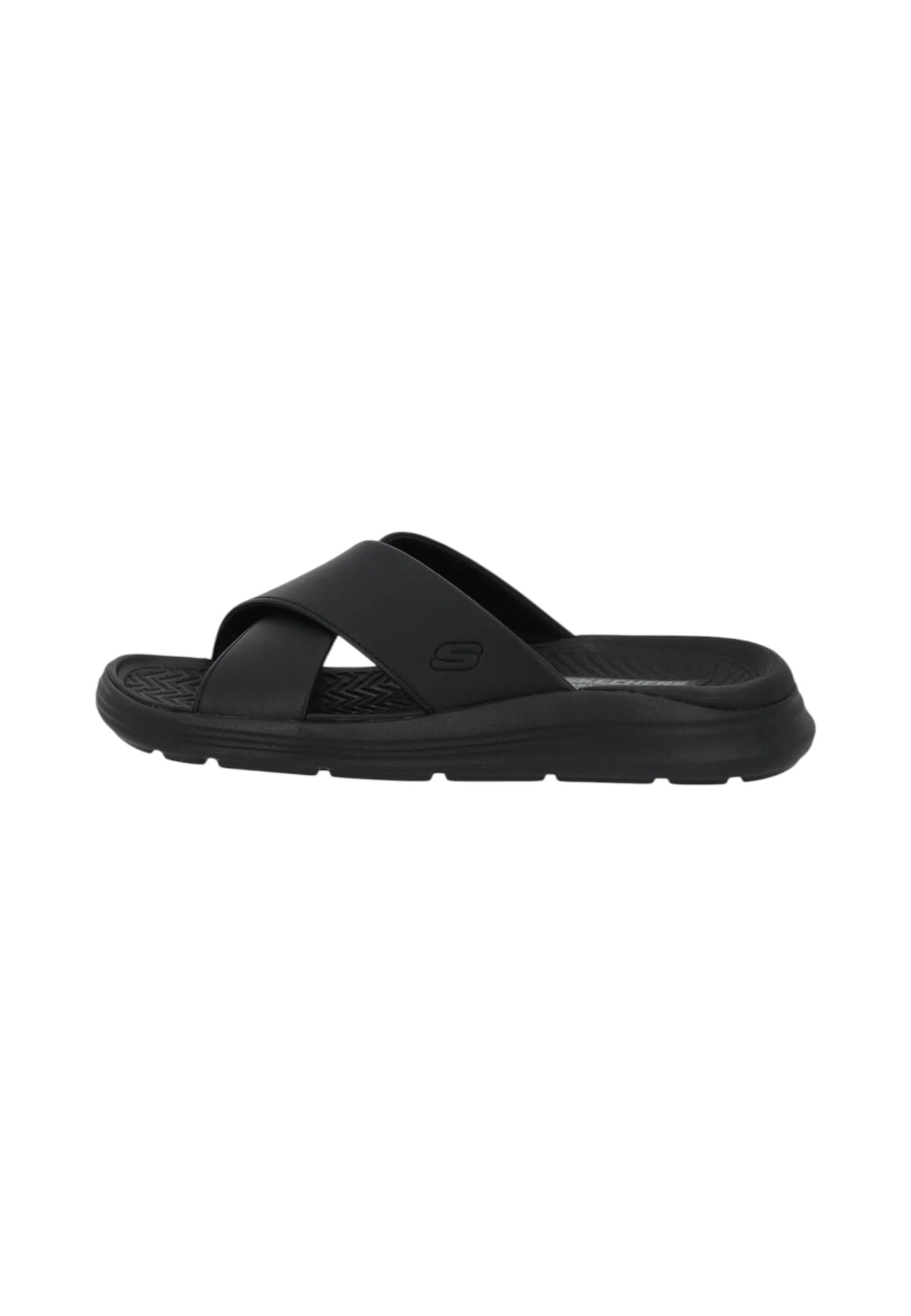 Ciabatte  Uomo Skechers A Doppia Fascia Intrecciata Sargo-Denal 205627