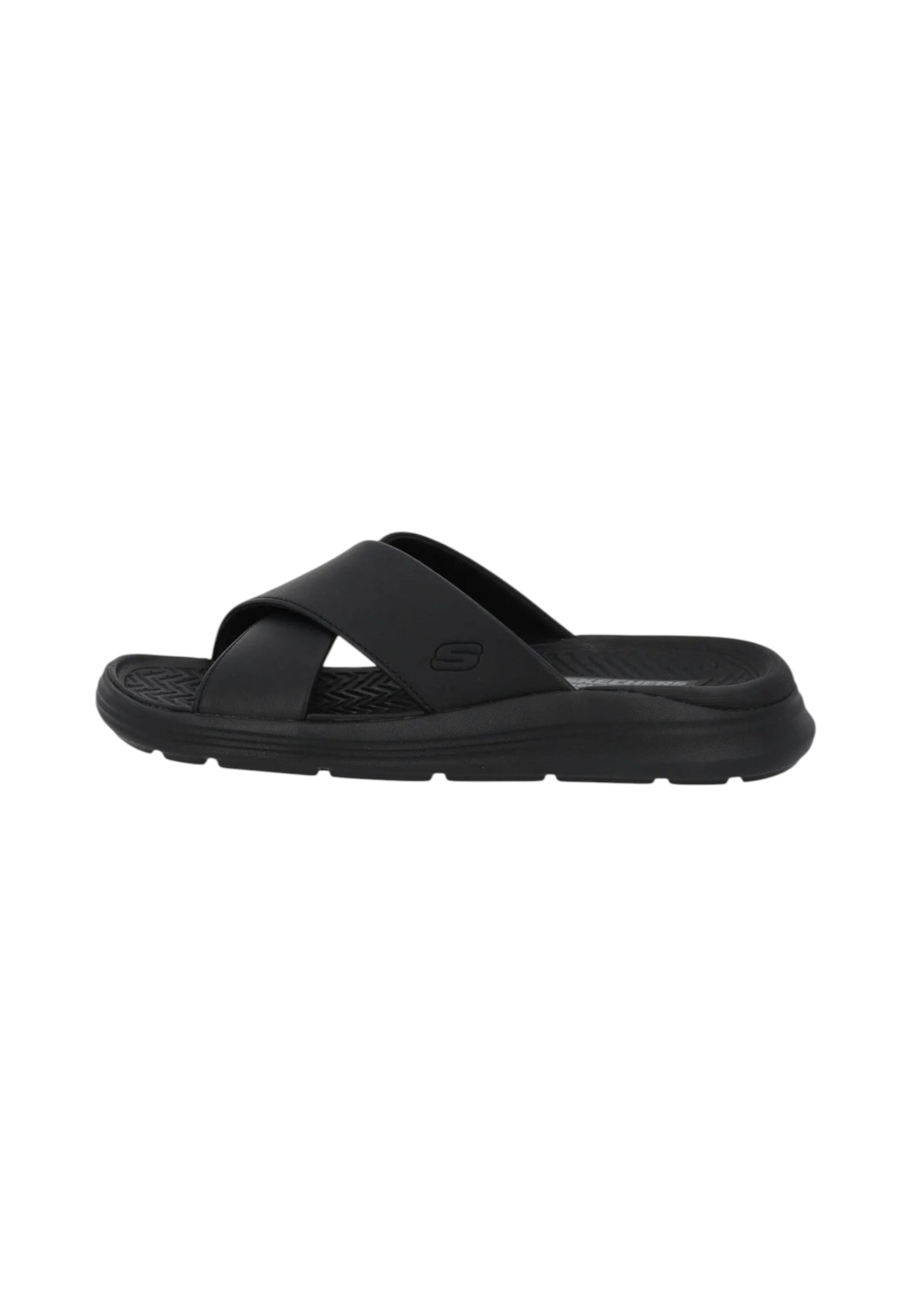 Ciabatte  Uomo Skechers A Doppia Fascia Intrecciata Sargo-Denal 205627