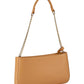 Borsa A Spalla Donna U.S. Polo Assn. Small Hobo Con Chain Poliuretano Camel Jones BEUJE8663WVP