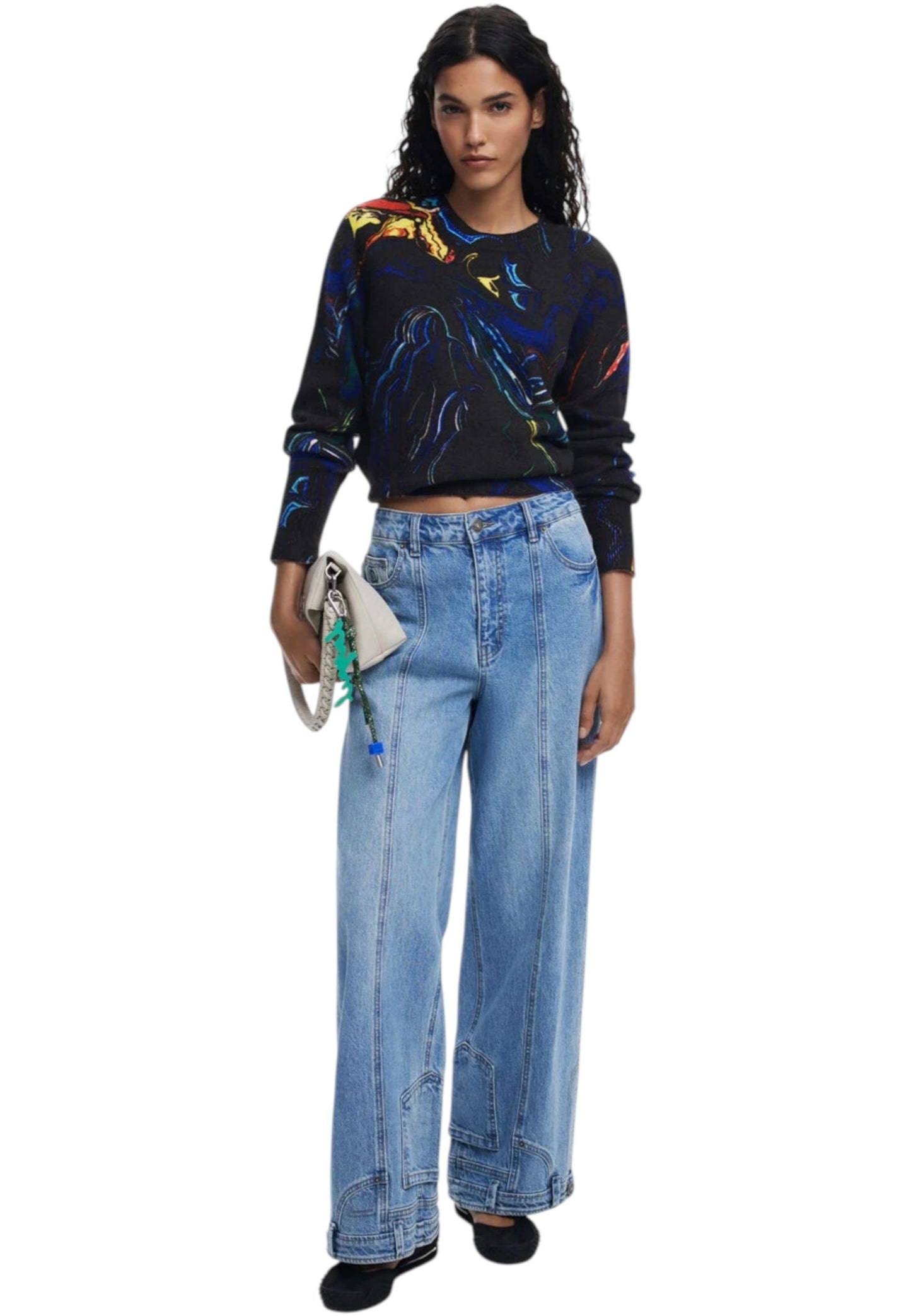 Maglione  Donna Desigual  Jers Butterfly Lacroix 25WWJF05