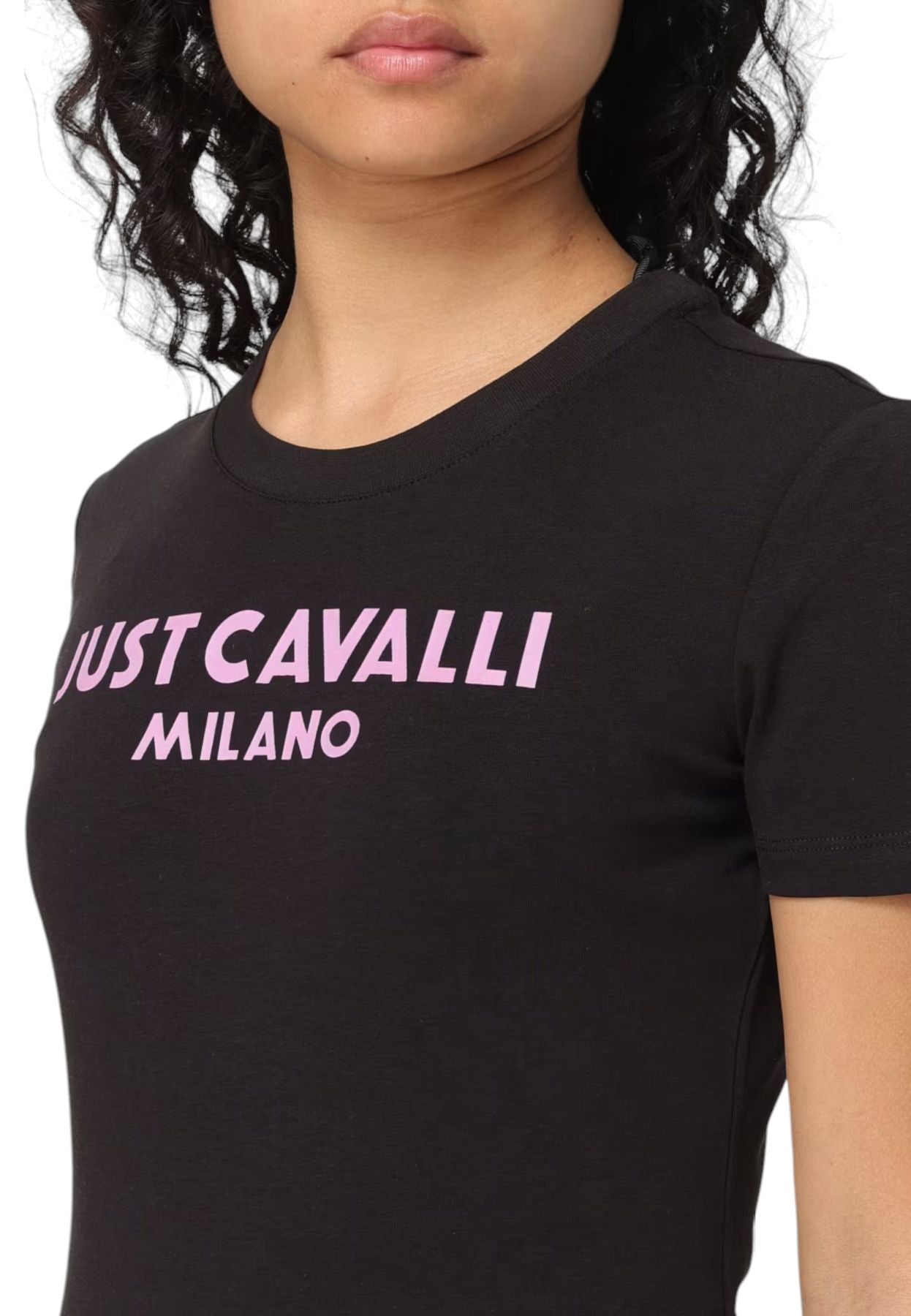 T-Shirt Manica Corta Donna Just Cavalli  Logo New 76PAHE13CJ112