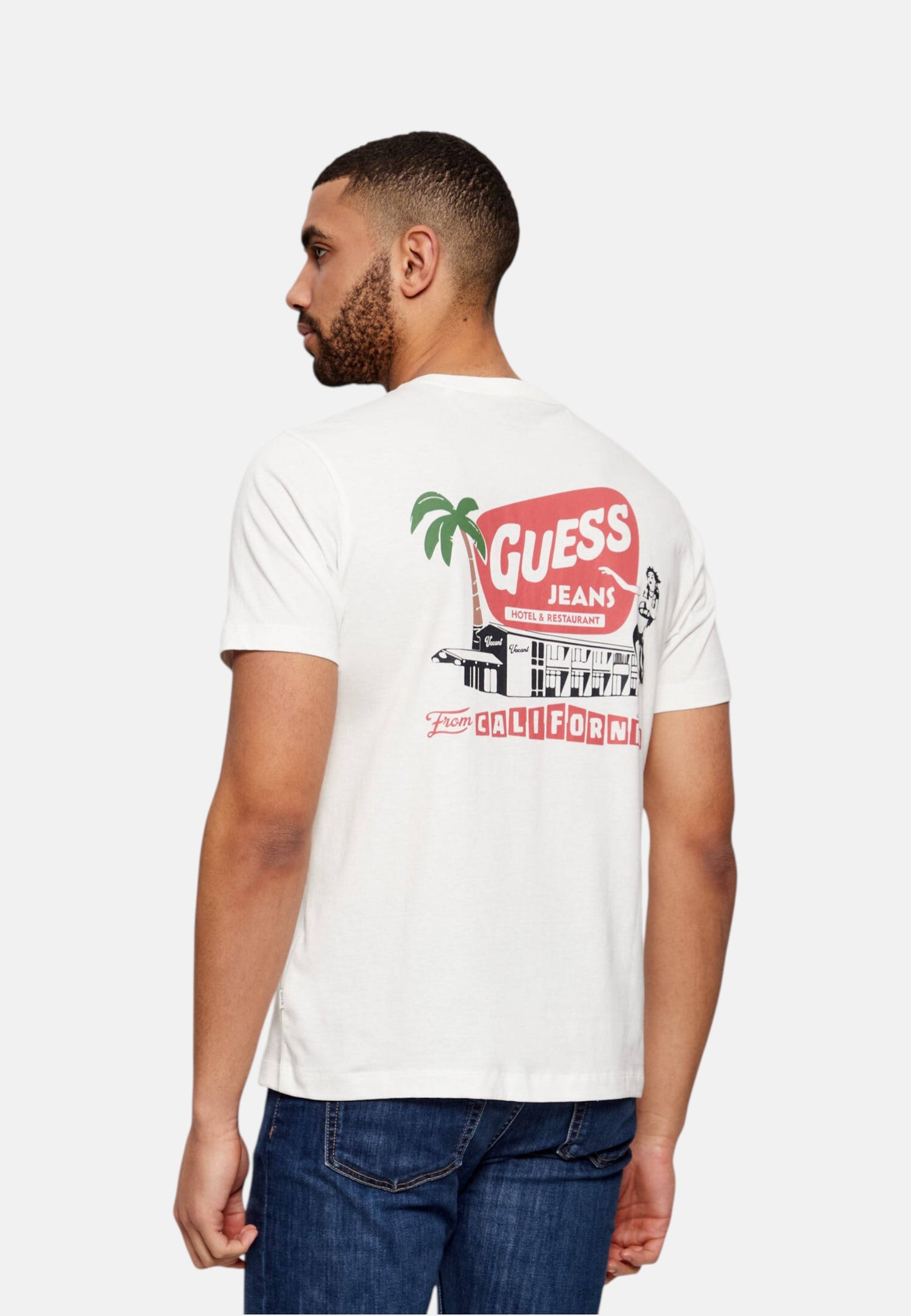 T-Shirt Manica Corta Uomo Guess  Gj West Coast Hotel M6GIC0K8HM0