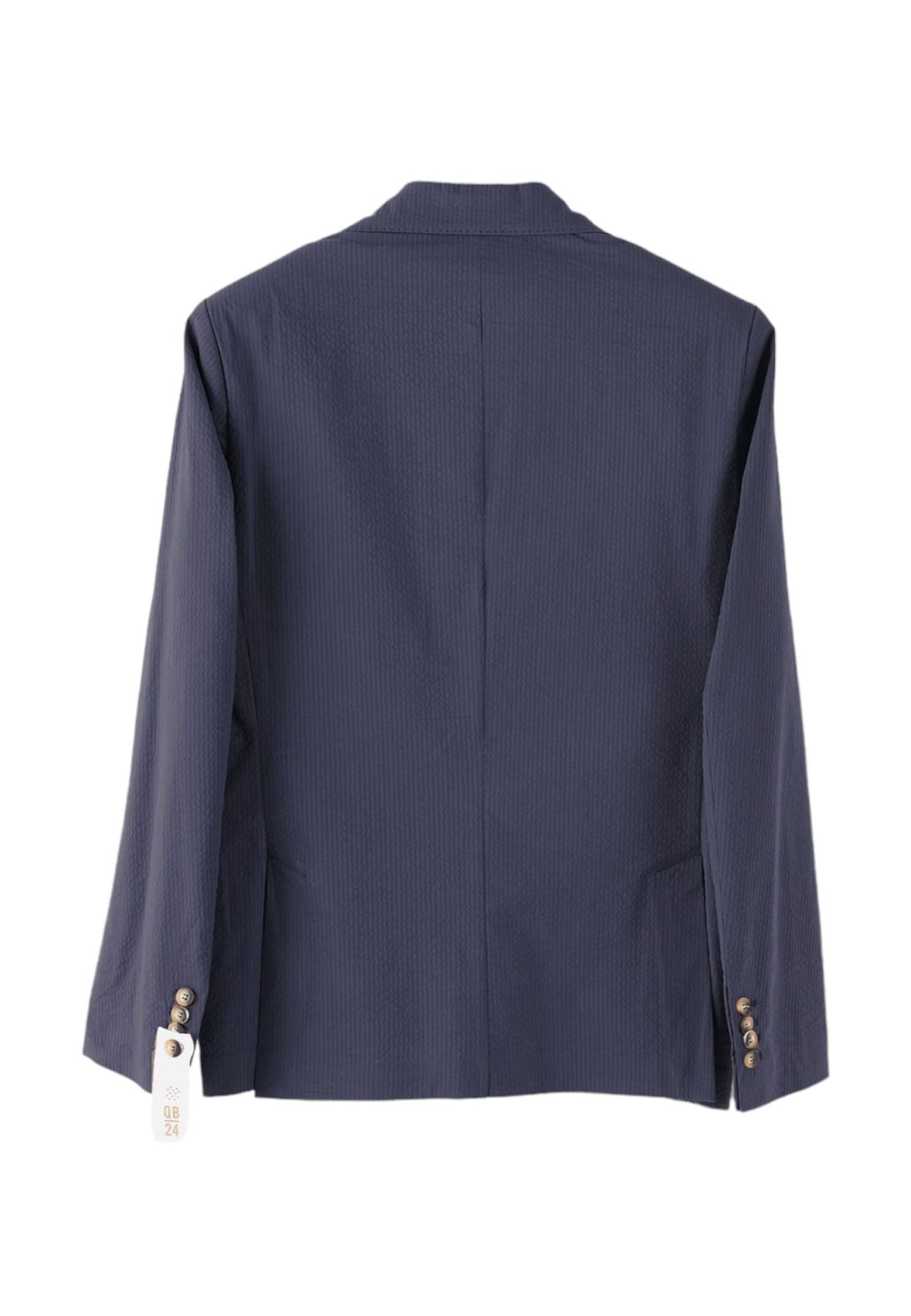Giacca Blazer Uomo QB24 Due Bottoni Effetto Seersucker  CFC0115850003