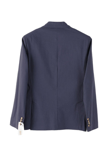 Giacca Blazer Uomo QB24 Due Bottoni Effetto Seersucker  CFC0115850003
