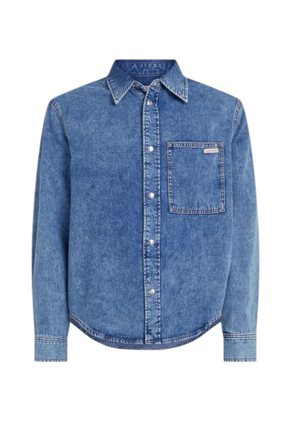 Camicia Manica lunga Uomo Calvin klein Jeans In Jeans Regular Denim