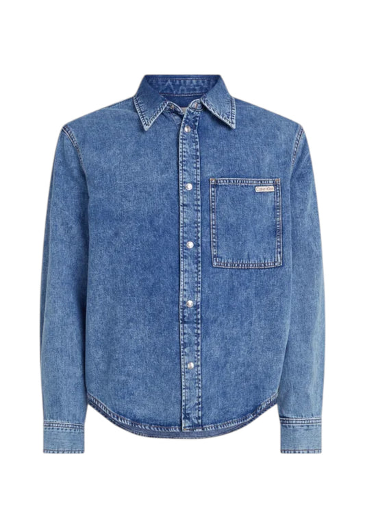 Camicia Manica lunga Uomo Calvin klein Jeans In Jeans Regular Denim