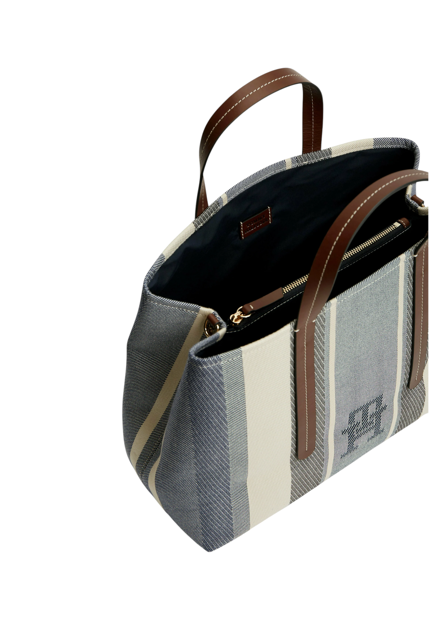 Borsa A Mano Donna Tommy Hilfiger Satchel Jacquard Th City AW0AW18733