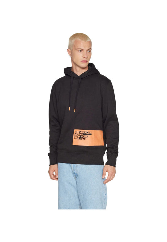 Felpa Con Cappuccio Uomo Calvin klein Jeans  Stencil Blocking Logo J30J324102