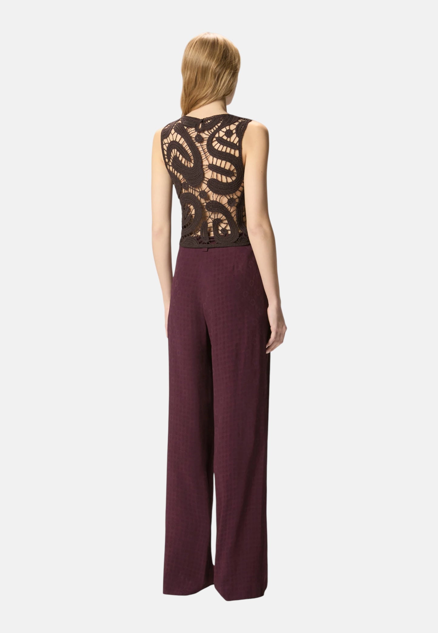 Top  Donna Pinko Crochet Geometric Eruzione 106438A354